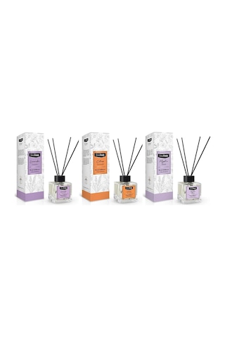 Deep Fresh Çubuklu Oda Kokusu 100 Ml 3 Lü Karma Set / Lavanta - Turunç - Mistik Diğer