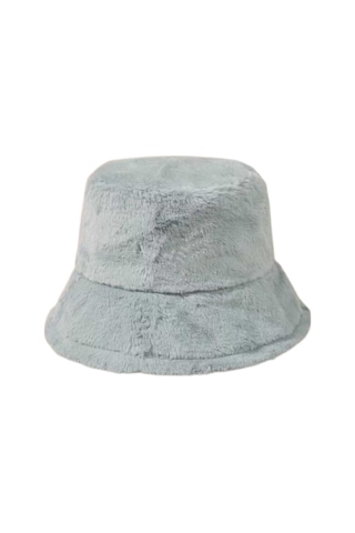 Uniquetrenders Kadın Ayarlanabilir Peluş Bucket Kova Şapka 2'li Set Gri - Camel