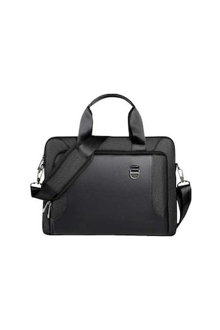 Pazly 17.3 Şok Emici Laptop Çantası - Su Geçirmez, Omuz Askılı, Erkek/kadın Uyumlu, Ultrabook Ve Macbook İçin Siyah Siyah