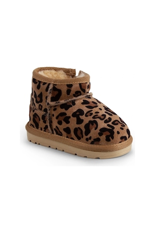 Buckhead Nesty Kız Çocuk Kürklü Bot - Bej Leopar Buck4508-011