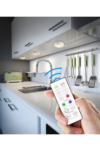 Inf Led Spot Seti 2 Pratik Uzaktan Kumandayla 6 Şık Işık Diğer