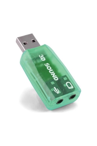 5.1 Usb Stereo Ses Adaptörü , Harici Ses Kartı, Pc Ve Dizüstü Bilgisayar İçin 3d Usb Ses Adaptörü,
