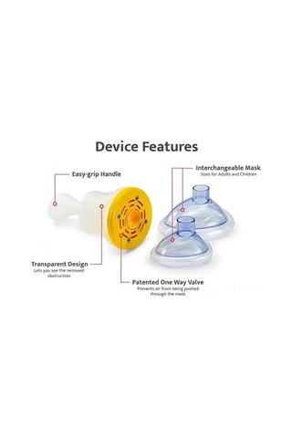 Yifomall Ev İçi Taşınabilir Boğulma İlk Yardım Seti - Solunum Eğitimi İçin Akciğer Hacmi Egzersiz Cihazı