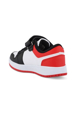 Slazenger  PRINCE I Çocuk Cırt Cırtlı Beyaz  -  Siyah  -  Kırmızı Günlük Spor  Ayakkabısı