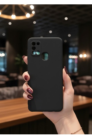 Samsung Galaxy A21s Uyumlu İçi Kadife Kamera Korumalı Renkli Silikon Kılıf