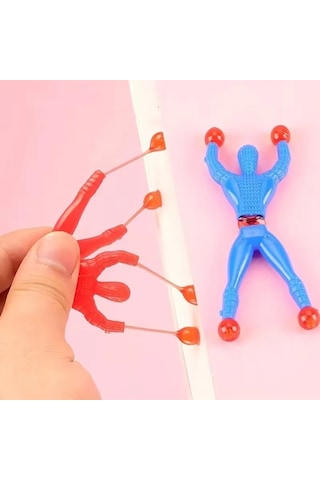 Cama Yapışkan Takla Atan Örümcek Adam Oyuncak Şaka Yapışkan Taklacı Spider Man - 1 Adet