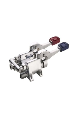 Topsan Çift Pedal Çift Su Armatür Sıcak Soğuk Pedal Musluk Krom Çok Renkli