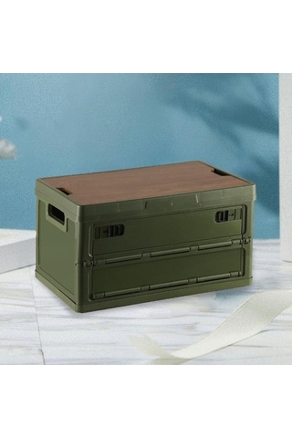 Createtech Yeşil 30l Organizatör Kutu Araba Bagaj Çöp Vaka Suntek Gb Çok Renkli