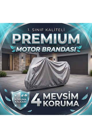 Rks Blazer 50 Xr Max Uyumlu Premium Motosiklet Brandası İçi Miflonlu Çizmez Su Geçirmez Branda 2xl