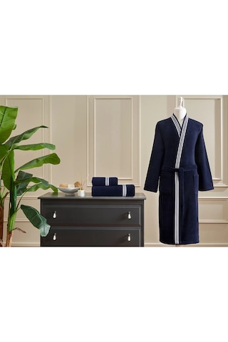 Özdilek Wonder Maskülen Kimono Bornoz L - Lacivert Lacivert