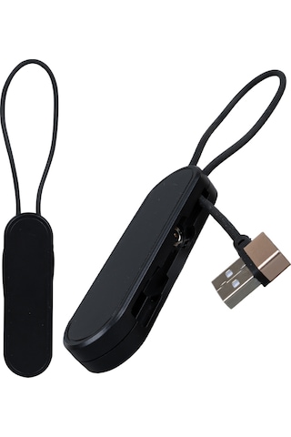 Ayt Powermaster Pm-25904 Siyah 3 İn 1 Type C- Lightning Micro Usb Manyetik Uç Taşınabilir Şarj Data Kablosu