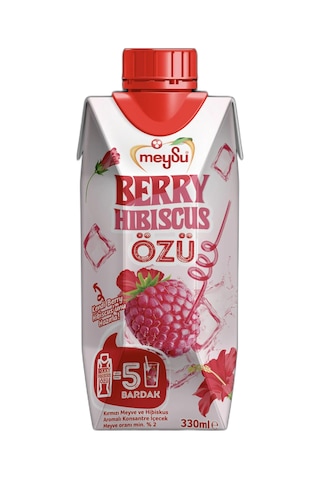 Meysu Berry Hıbıscus Özü 330 Ml X 12 Adet