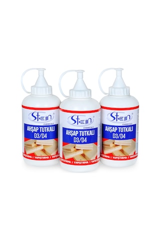 Stein D3 - D4 Şeffaf Süper Güçlü Ahşap Tutkalı 550 G