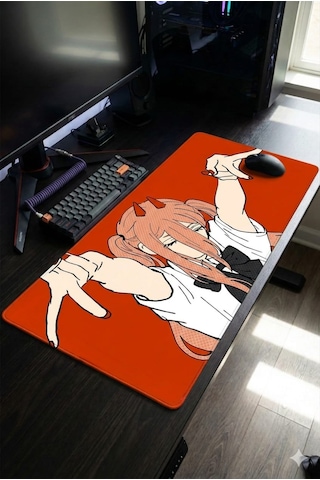 Derdenix Anime Series: Power Edition 90x40 Mousepad Çok Renkli
