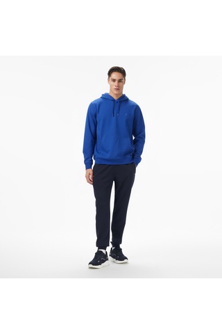 Nautica Erkek Mavi Classic Fit Kapüşonlu Sweatshirt Düz K57226t Mavi