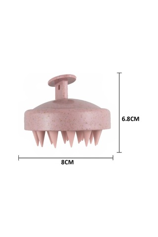 Koodmax Duş Tarağı Yumuşak Silikon Saç Yıkama Saç Derisi Masaj Tarağı - Pembe