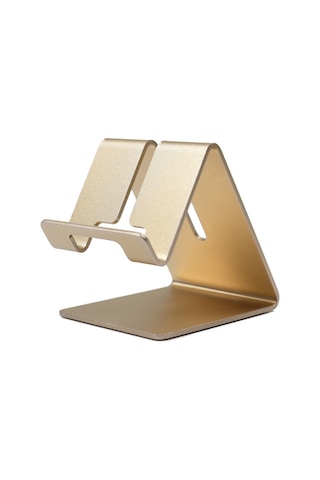 Reedark "altın Renkli Alüminyum Telefon Desteği - Kaymaz Tabanlı, Şarj Uyumlu, Boyun Ağrısına Çözüm"