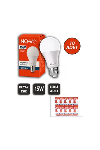 10 Adet 15w Beyaz Led Ampul 1200lm 6500k 15.000 Saat Ömür 5570 Diğer