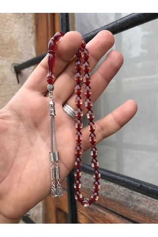 Sultan Telkari Sürmeli Model Toz Kehribar Tesbih