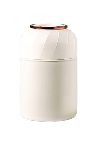 Büyük Kapasiteli Bebek Maması Kavanozu Paslanmaz Çelik Beyaz Beyaz