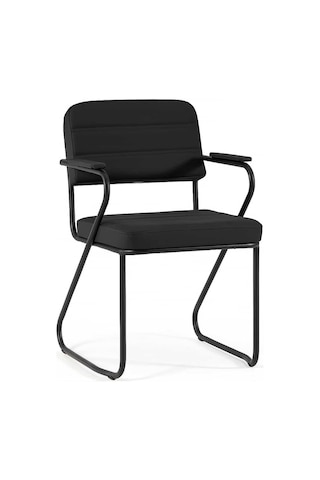 Ofis Misafir / Büro Bekleme Sandalyesi - Koltuğu Siyah Ofis Misafir / Büro Bekleme Sandalyesi - Koltuğu Siyah