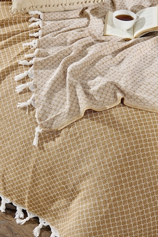 Rebeka Bej Alice Model - Çift Kişilik Pike 200x230 Bej