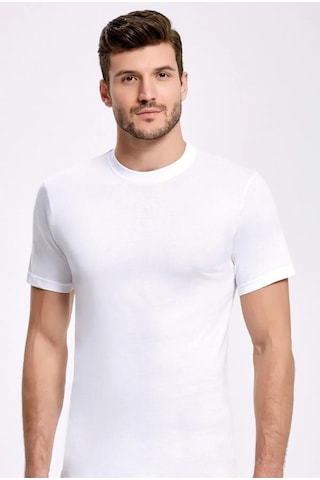 İlke Erkek Sıfır Yaka Fanila Atlet 1004-1005 - 12 Adet 001