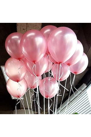 Pembe Metalik Latex Balon 10 Adet Pembe Metalik Latex Balon 10 Adet
