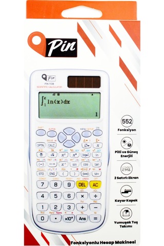 Pin 113B Beyaz 552 Bilimsel Fonksiyonlu Hesap Makinesi