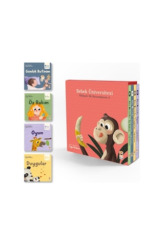 Sincap Kitap Bebek Üniversitesi Seti 3: Hikayeli İlk Kavramlarım 4 Kitap Takım - Çağrı Odabaşı