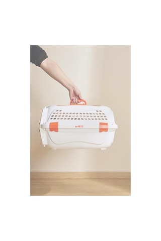 M-pets Eco Gıro Carrıer Turuncu Beyaz Kedi Köpek Taşıma Çantası S