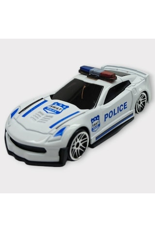 Metal Mini Polis Arabası 8 Cm - Polis - 1 Lisinya