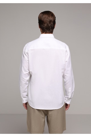 Colin's Colins Regular Fit Shirt Neck Düz Erkek Beyaz Uzun Kol Gömlek Cl1080088 Q1.v2 Wht
