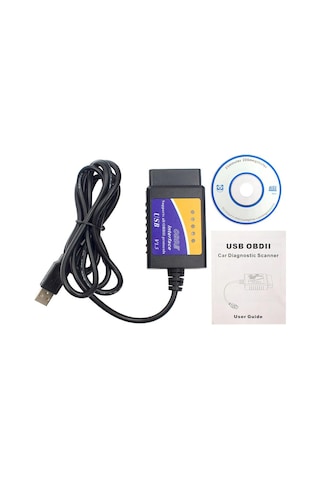 Onlinevitrin Elm327 Obd2 Kablolu Usb Girişli Araç Oto Arıza Tespit Cihazı V1.5