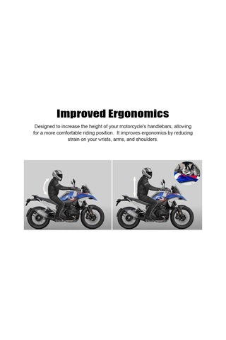 Hallow-motosiklet Gidonu Yükseltici 2 Adet Alüminyum Alaşımlı Lmk00310