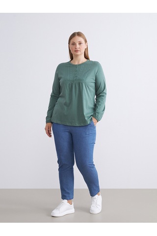Lcwaıkıkı Classic Mavi Beli Lastikli Carrot Fit Kadın Jean Pantolon