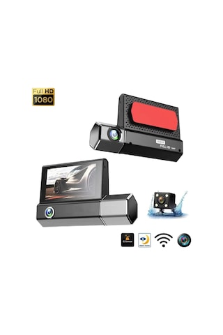 M-8 3.16" Dvr Araç İçi Kamerası Lcd Ekranlı Gece Görüşlü 2 Kameralı G-sensör Wi-fi 1080p Diğer