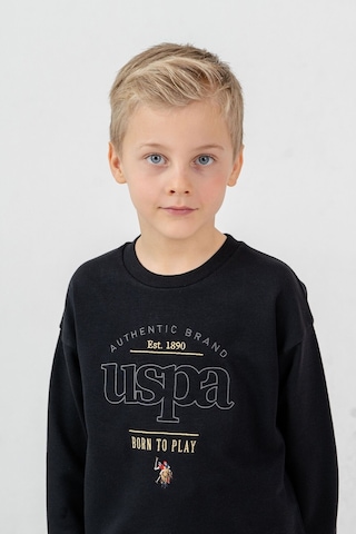 U.S. Polo Assn. Erkek Çocuk Nakışlı Siyah Uzun Kol Eşofman Takımı Us2629-c-v4 Us2629-c-v4