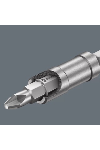 Wera 899/4/1 S Üniversal Bits Tutucu, Güçlü Çıtçıt Halkalı, 1/4" X 200 Mm