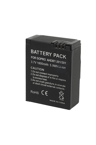 Cbtx 1600mah Ahdbt-20101 Ahdbt-301 Gopro Hero 3+ Uyumlu Pil Değiştirme 3+