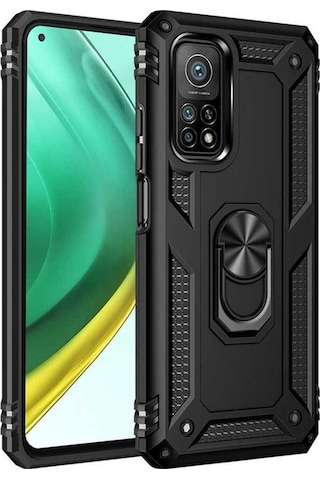 Xiaomi Mi 10t Pro 5g Kılıf Zore Vega Kapak Siyah