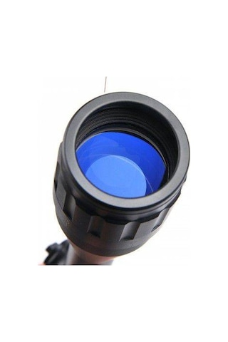 4-12x40aoeg Tüfek Dürbünü Mil Dot Kırmızı ve Yeşil Işıklı Lens
