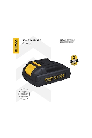 Rtrmax RTS5002 Smart-Lion 20V Akü Yedek Batarya 2.0 Ah