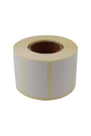 Renkli Zemin Baskılı Kuşe Rulo Etiket 50mm X 30mm 1000 Adet