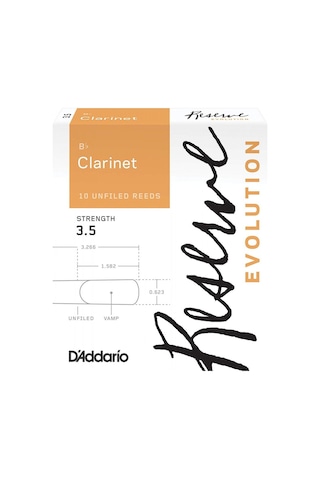 D'addario Reserve Evolution Clarinet Reeds 3,5 - Dce1035 Sib Klar