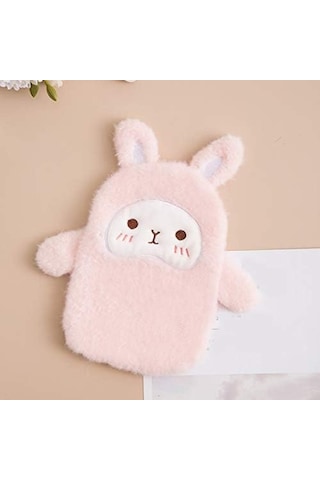 Gözleri Kısık Pembe Tavşan, Sıcak Su Torbası, Hayvan, Çizgi Film, Fermuar Diğer