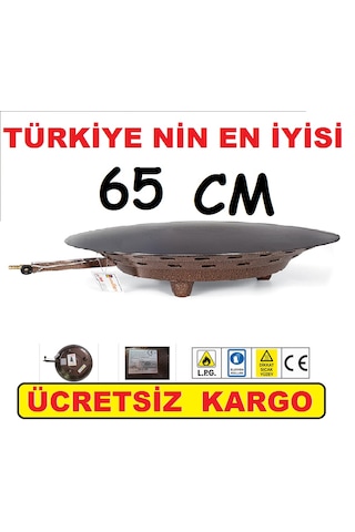 Güryan 65 Cm Katmer Börek Yufka Bazlama Sacı Tüplü Sac
