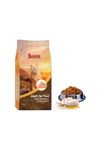 Bonnie Tavuklu Yetişkin Kedi Maması 10 KG