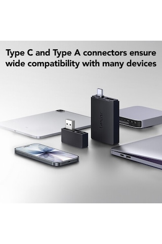 Lexar Usb 3.2 Gen1 255mb/sn Çift Yuvalı Microsd/sd Kart Okuyucu Lrw360u