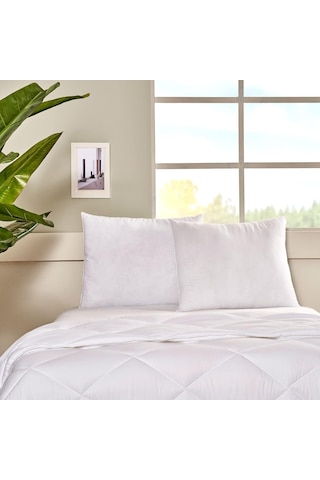 Taç Comfort Düz Dış Kumaş:%100 Pamuk, İç Dolgu: Boncuk Elyaf Yastık, Beyaz, 50x70 Cm Sku: Smg8690010160522